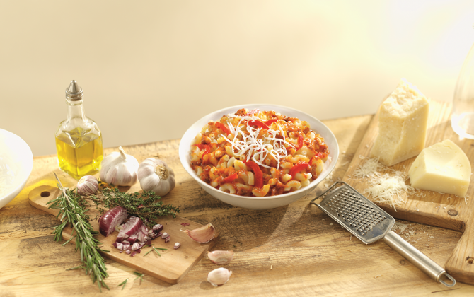 Recept Macaroni met mozzarella en oregano Grand'Italia